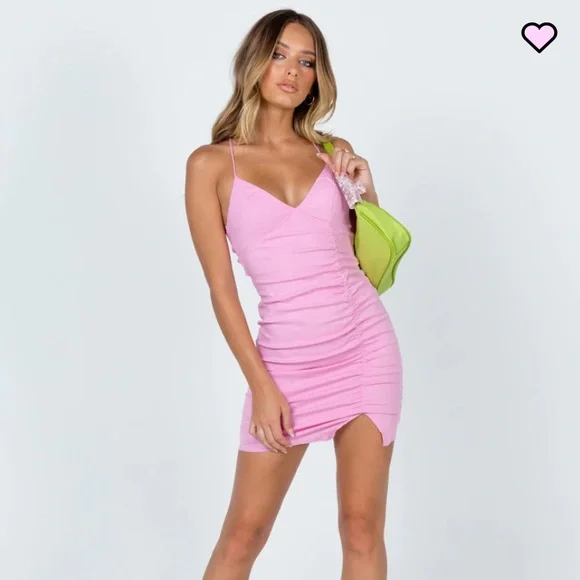 ariana mini dress pink Ariana Grande Just Wore a Glinda-Coded Pink Minidress